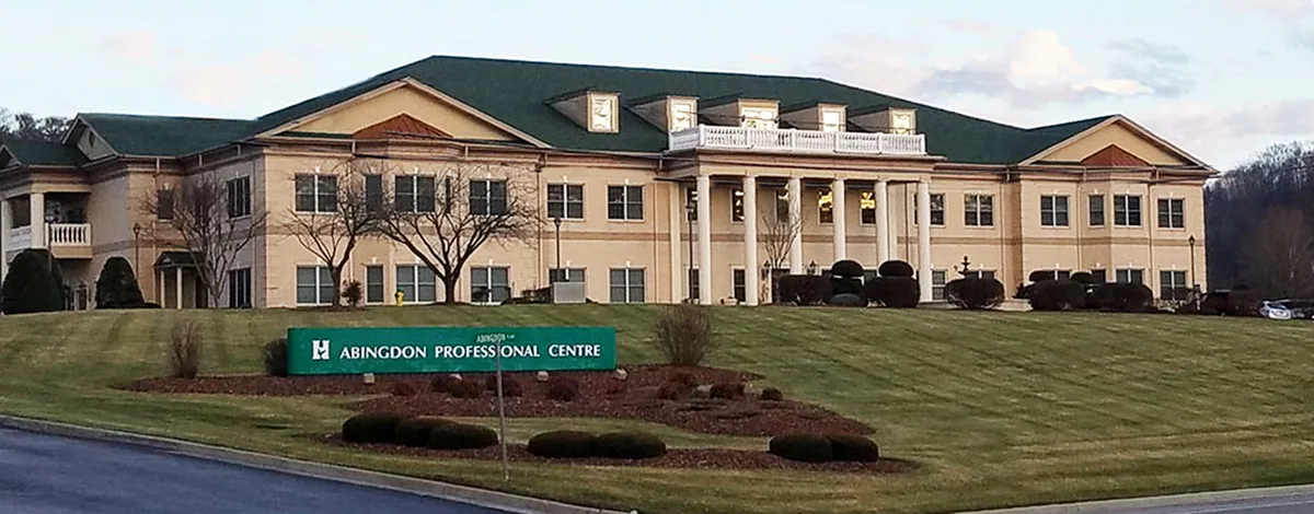 Abingdon Professional Centre office building with landscaped grounds in Abingdon, Virginia