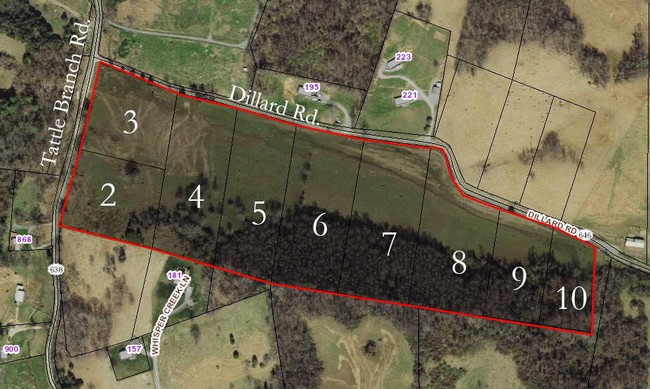 Dillard Rd lots